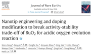 李芳/林海莉团队在《Journal of Rare Earths》发表电催化酸性水氧化研究新进展