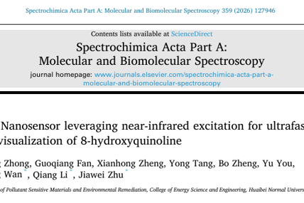 李强/朱佳伟团队在《Spectrochimica Acta Part A: Molecular and Biomolecular Spectroscopy》发表环境污染物快速检测研究新进展