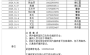 能源学院2026-2027第一学期中秋、十一值班表
