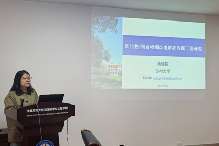 学院举办“能源论坛”学术报告（第六讲）—— 氧化物/聚合物固态电解质界面工程研究